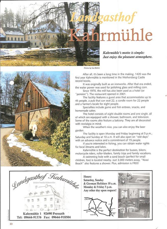 Landhotel Kahrmuehle Pressath Zewnętrze zdjęcie